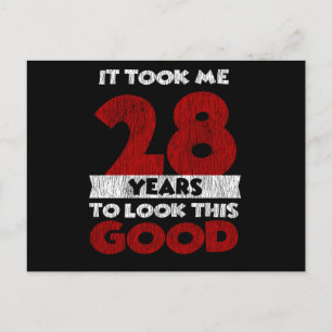 Carte Postale 28 ans Joyeux Anniversaire Me Fait Paraître Beau 2