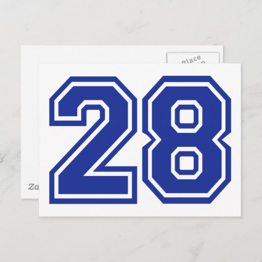 Carte Postale 28 - numéro (Devant / Derrière)