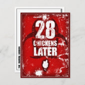 CARTE POSTALE 28 POULET PLUS TARD (Devant / Derrière)