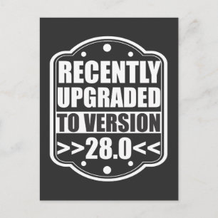 Carte Postale 28e anniversaire 28 ans 1991 Fête