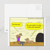 Carte Postale 295 dessins animés de cache-cache (Devant / Derrière)