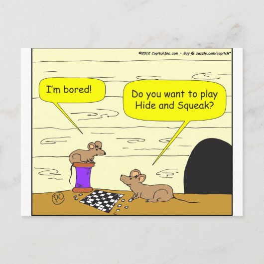 Carte Postale 295 dessins animés de cache-cache (Devant)