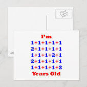 Carte Postale 29 ans ! (Devant / Derrière)