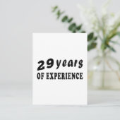 Carte Postale 29 ans d'expérience (Debout devant)