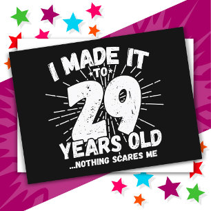 Carte Postale 29 Ans Sarcasique Mème Drôle 29e Anniversaire