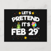 Carte Postale 29 février Jour Intercalaire Anniversaire Année Bi (Devant)