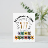 Carte Postale 2/4, C'est un bon jour pour apprendre de minuscule (Debout devant)