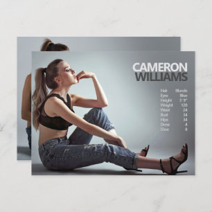 Carte Postale 2 Acteur de modèle recto verso