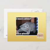 Carte Postale 2 beaucoup de caffine ? (Devant / Derrière)