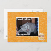 Carte Postale 2 beaucoup de caffine ? (Devant / Derrière)