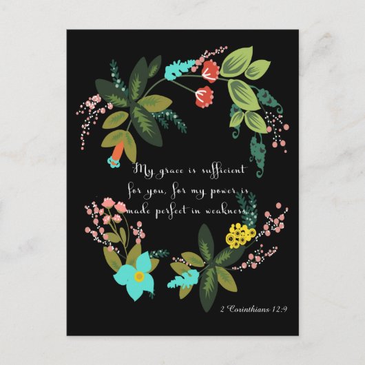 Carte Postale 2 Corinthiens 12:9 (Devant)