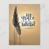 Carte Postale 2 Corinthiens 12:9 Sa grâce suffit (Devant)