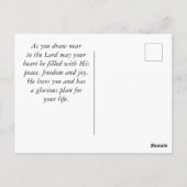 Carte Postale 2 Corinthiens 3:17 Liberté Bible Verse (Dos)