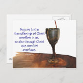 Carte Postale 2 Corithians débordant de calice / Souffrant (Devant / Derrière)