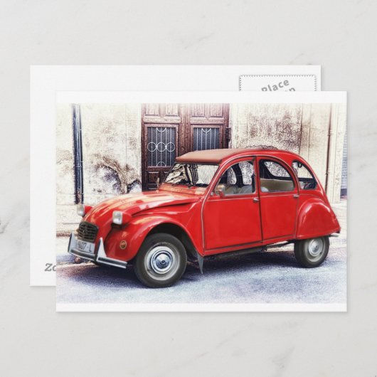 CARTE POSTALE 2 CV (Devant / Derrière)