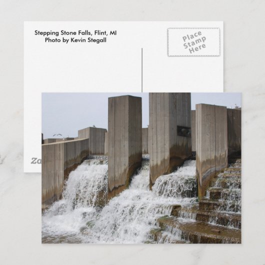 Carte postale 2 de Steving Stone Falls (Devant / Derrière)