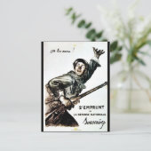 Carte Postale 2 Emprunt De La Défense Nationale (Debout devant)