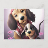 Carte Postale 2 Jolie Chien (Devant)