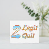 Carte Postale 2 Legs 2 Quit (Debout devant)