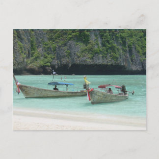 Carte Postale 2 Longtail boats - Phi Phi Islands, Thailand