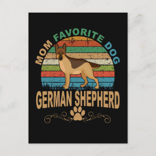 Carte Postale 2 Maman Chien favori Berger Allemand