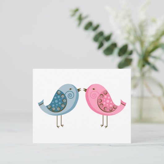 Carte Postale 2 Oiseaux (Debout devant)