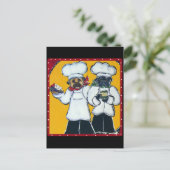 Carte Postale 2 Pugs de chef (Debout devant)