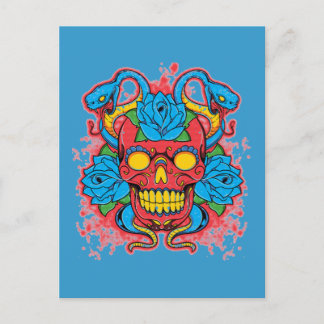 Carte postale 2 serpents