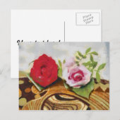 Carte Postale 2 tableaux rose (Devant / Derrière)