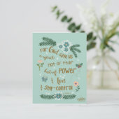 Carte Postale 2 Timothée 1:7 écriture manuscrite art (Debout devant)