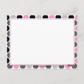 Carte Postale #2Cartes de recettes modernes en gris rose cercles (Dos)