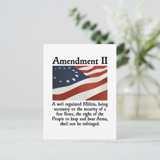 Carte Postale 2e amendement (Debout devant)