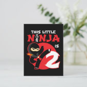 Carte Postale 2e anniversaire Fête d'enfants de 2 ans Petit Ninj (Debout devant)
