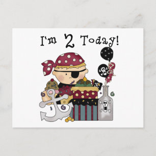 Carte Postale 2e anniversaire Pirate Tshirts et cadeaux