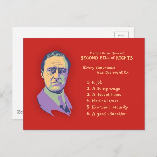 Carte Postale 2e Déclaration des droits (Devant / Derrière)