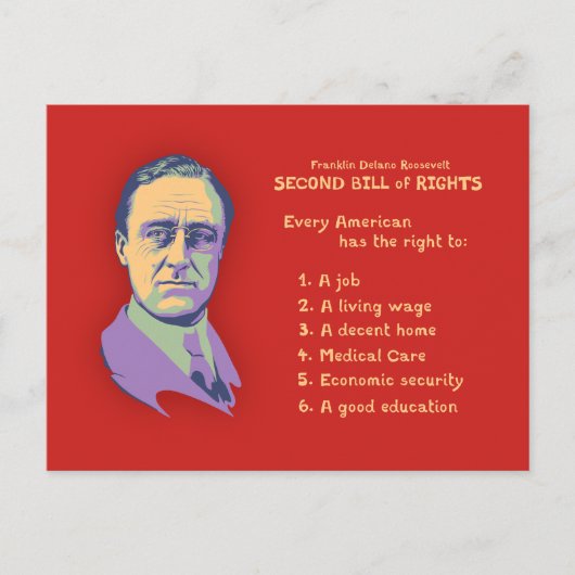 Carte Postale 2e Déclaration des droits (Devant)