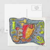 Carte Postale 2e paradis sub-quantique (Devant / Derrière)