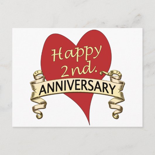 Carte Postale 2ème. Anniversaire (Devant)