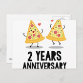 Carte Postale 2ème anniversaire 2 ans (Devant / Derrière)