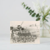 Carte postale 2ème guerre mondiale B-24 Crew (Debout devant)