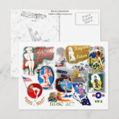 Carte Postale 2ÈME GUERRE MONDIALE Nez Art (Devant / Derrière)