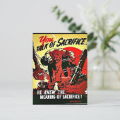 Carte Postale 2ème guerre mondiale Sacrifice (Debout devant)
