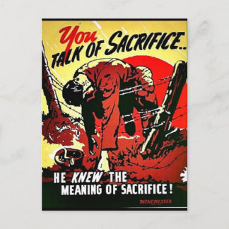 Carte Postale 2ème guerre mondiale Sacrifice