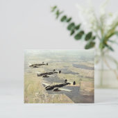Carte Postale 2ÈME GUERRE MONDIALE Trois Messerschmitt ME-110 (Debout devant)