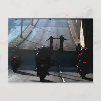 Carte Postale 2fer - Motorcycle Club sur Geary Street, SF CA