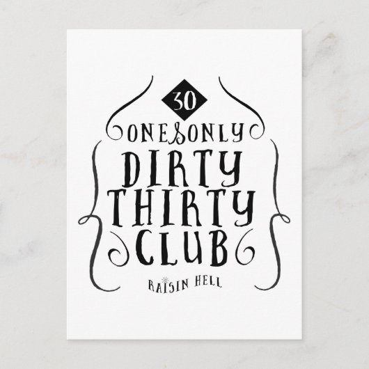 Carte Postale 30 Anniversaire 30 Ans Sale 30 (Devant)