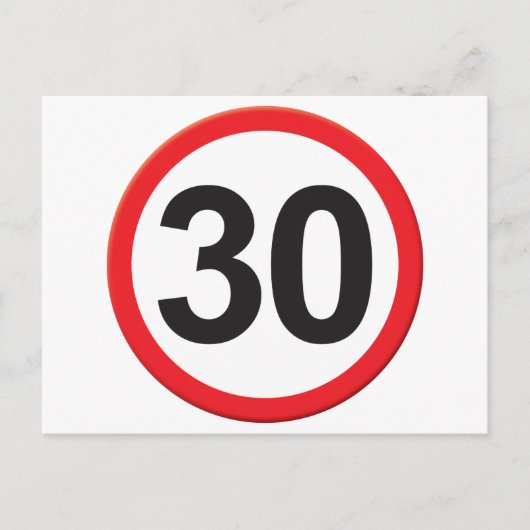 Carte Postale 30 ans (Devant)