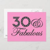 Carte Postale 30 et cadeau fabuleux (Devant / Derrière)