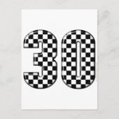 Carte Postale 30 numéro de course automobile (Devant)