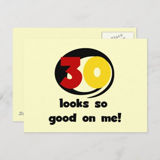 Carte Postale 30 Semblables T-shirts et cadeaux sur moi (Devant / Derrière)